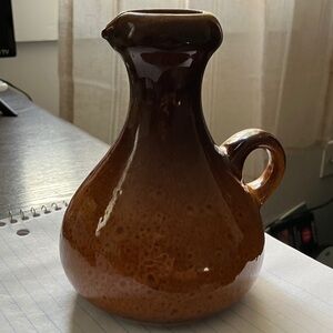 Schramberg Pottery Maron Germany Brown Ceramic Pitcher